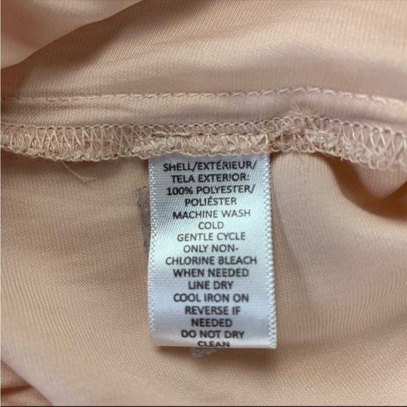 LOFT Cinched Long Sleeve Pink Shimmer Top Size M - Picture 7 of 8